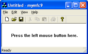 MYMFC9 program output.